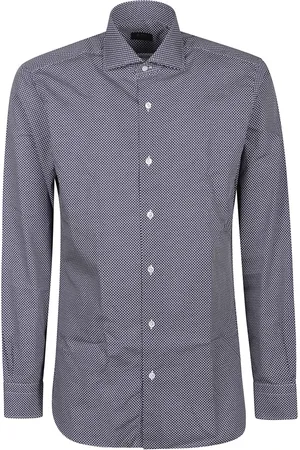 BARBA Homme, Chemises, Noir, Taille: 2XL Chemise Classique à Manches Longues