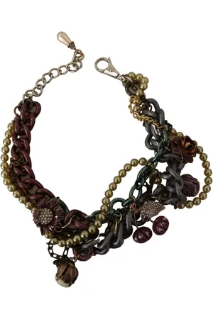 Dolce & Gabbana Femme, Accessoires, Multicolore, Taille: ONE Size Charme Méditerranéen Collier en Cristal