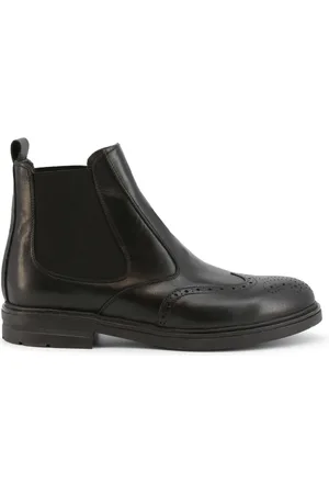 Duca Di Morrone Homme, Chaussures, Noir, Taille: 41 EU Bottes homme en cuir noir automne/hiver