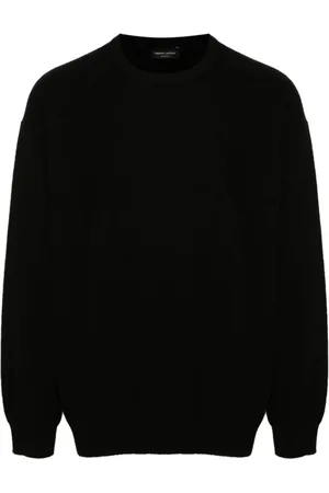 Roberto Collina Homme, Pulls, Noir, Taille: M Pulls Noirs pour Hommes