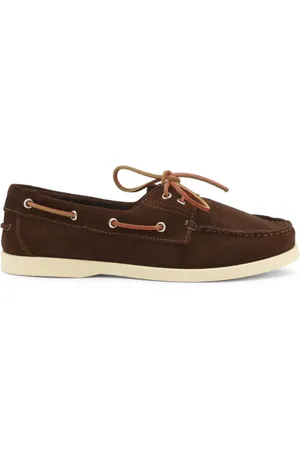 Duca Di Morrone Homme, Chaussures, Brun, Taille: 46 EU Élégants Mocassins en Daim pour Homme