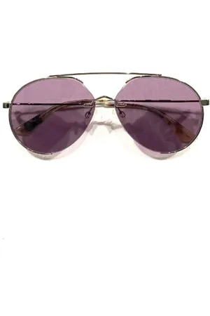 Alexander McQueen Femme, Pre-owned, Violet, Taille: ONE Size Pre-owned Plastique lunettes-de-soleil