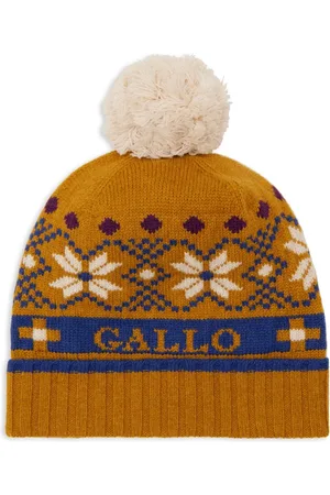 Gallo Unisex, Accessoires, Multicolore, Taille: ONE Size Bonnet laine et cachemire motif Noël