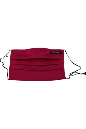 Dolce & Gabbana Unisex, Accessoires, Brun, Taille: ONE Size Masque Visage en Soie Élégant Marron Châtaigne