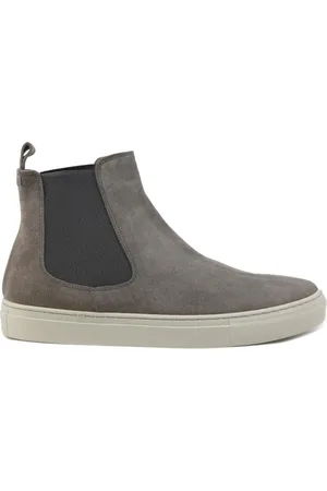 Duca Di Morrone Homme, Chaussures, Gris, Taille: 42 EU Bottines Chelsea en Daim Homme