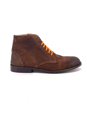 Duca Di Morrone Homme, Chaussures, Brun, Taille: 44 EU Bottes en cuir marron suédé