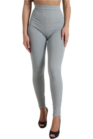 Dolce & Gabbana Femme, Pantalons, Gris, Taille: 36 FR Pantalon Slim Gris Leggings Fermeture Éclair