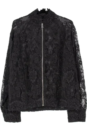 ERMANNO SCERVINO Femme, Vestes, Noir, Taille: 38 FR Bomber en dentelle