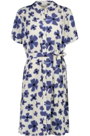 Fabienne Chapot Femme, Robes, Bleu, Taille: 40 FR Robe Boyfriend Chic