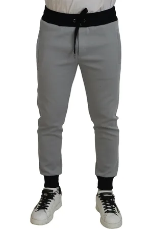 Dolce & Gabbana Homme, Pantalons, Gris, Taille: M Pantalon Jogger Gris Élégant