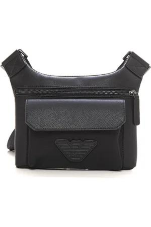 Emporio Armani Homme, Sacs, Noir, Taille: ONE Size Sac Banane Ajustable avec Poche Avant