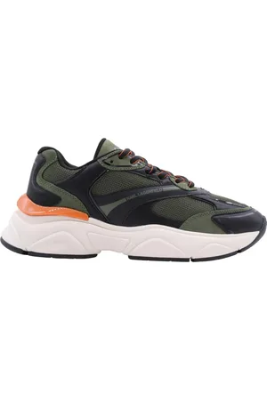 Karl Lagerfeld Homme, Chaussures, Vert, Taille: 42 EU Pelargonium Baskets
