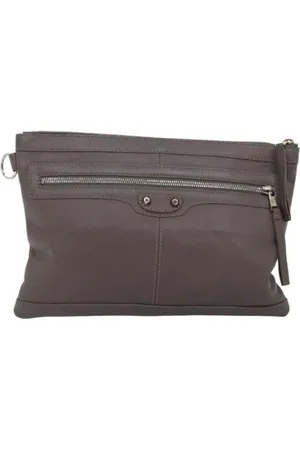 Balenciaga Femme, Pre-owned, Brun, Taille: ONE Size Pre-owned Cuir pochettes-minaudieres