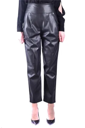 Twin-Set Femme, Pantalons, Noir, Taille: 42 FR Pantalon Slim-Fit Noir
