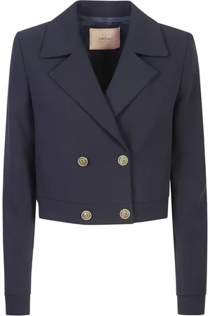Twin-Set Femme, Vestes, Bleu, Taille: 38 FR Vêtements d