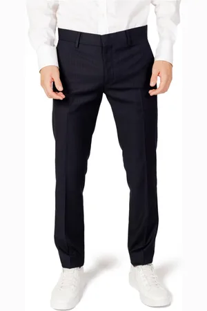 Antony Morato Homme, Pantalons, Bleu, Taille: S Pantalon Bleu en Polyester Viscose Élasthanne