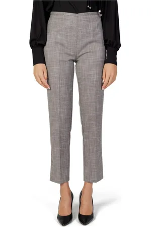 SANDRO FERRONE Femme, Pantalons, Gris, Taille: 40 FR Pantalon Gris Marl Fermeture Éclair Femme Automne/Hiver