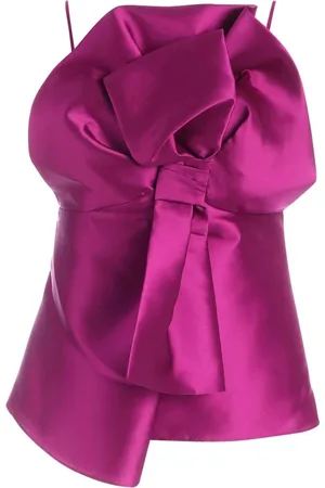 Alberta Ferretti Femme, Tops, Rose, Taille: 40 FR Top Maxi Bow en Fuchsia