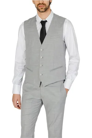 Antony Morato Homme, Costumes, Gris, Taille: XS Gilet Sans Manches Gris Printemps/Été Uni