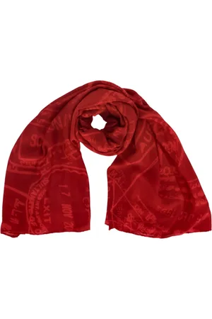 ALVIERO MARTINI 1A CLASSE Femme, Accessoires, Rouge, Taille: ONE Size Écharpe Imprimée Rouge Toutes Saisons