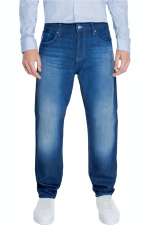 Armani Exchange Homme, Jeans, Bleu, Taille: W38 L32 Pantalon Bleu Fermeture Éclair Bouton Automne/Hiver Homme