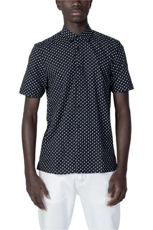 Antony Morato Homme, Chemises, Noir, Taille: M Chemise Noire à Manches Longues Imprimée