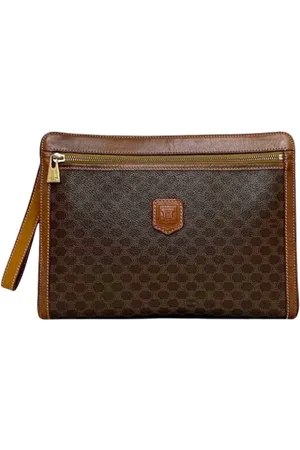 Céline Femme, Pre-owned, Brun, Taille: ONE Size Pre-owned Toile pochettes-minaudieres