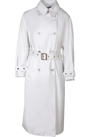 MOORER Femme, Manteaux, Gris, Taille: 36 FR Élégant Trench Gris