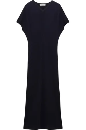 Dorothee Schumacher Femme, Robes, Bleu, Taille: 38 FR Robe en Laine Mérinos Scintillante