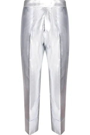 SAPIO Femme, Pantalons, Gris, Taille: 36 FR Pantalon Métallique