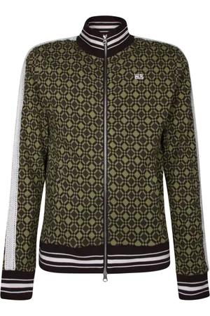 WALES BONNER Homme, Sweatshirts et sweats à capuche, Vert, Taille: M Blazer Jacquard Vert