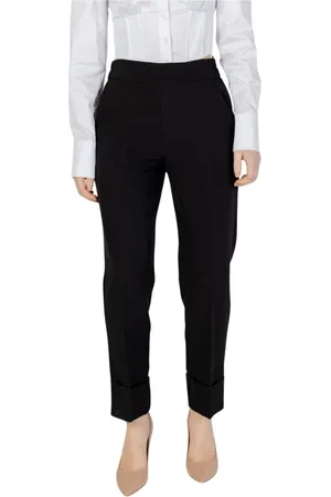 SANDRO FERRONE Femme, Pantalons, Noir, Taille: 36 FR Pantalon noir élastique avec poches latérales