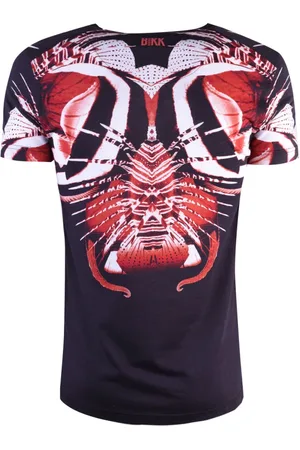 Bikkembergs Homme, Tops, Multicolore, Taille: L T-shirt col rond imprimé