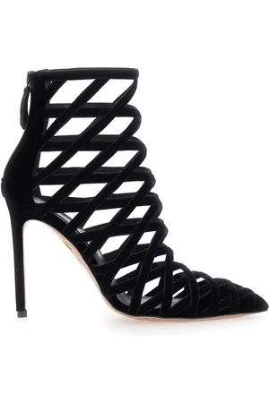 Aquazzura Femme, Chaussures, Noir, Taille: 40 EU Bottine Romance Talon Noir