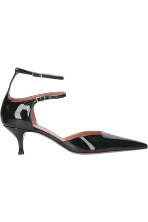 Aldo Femme, Chaussures, Noir, Taille: 37 1/2 EU Talons Noirs en Cuir Verni Pointus