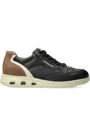 Mephisto Homme, Chaussures, Noir, Taille: 44 EU Baskets à lacets noire pour homme