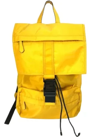 Fendi Homme, Pre-owned, Jaune, Taille: ONE Size Pre-owned Tissu sacs-dos