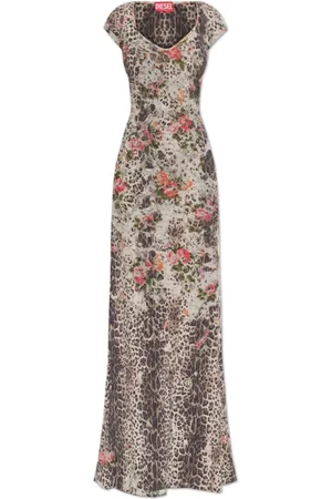 Diesel Femme, Robes, Multicolore, Taille: 36 FR Robe avec finition brute D-Floretta