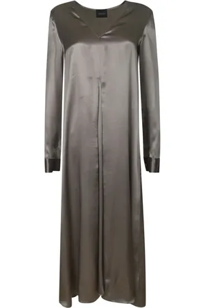 Simonetta Femme, Robes, Gris, Taille: 38 FR Robes Élégantes Collection