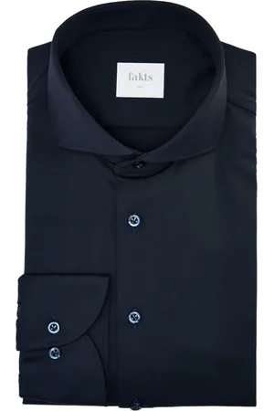 fakts Homme, Chemises, Bleu, Taille: S Slim Fit Leisure Shirt Stretch