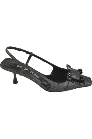 Sergio Rossi Femme, Chaussures, Noir, Taille: 35 EU Chaussures à talons noirs