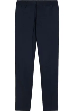 Ami Homme, Pantalons, Bleu, Taille: M Pantalon en Laine Bleu Jambe Droite