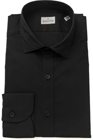 BAGUTTA Homme, Chemises, Noir, Taille: L Chemise Slim Fit Col Français Berlin