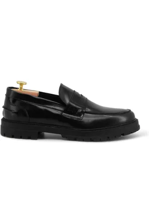 Duca Di Morrone Homme, Chaussures, Noir, Taille: 44 EU Mocassins homme en cuir noir