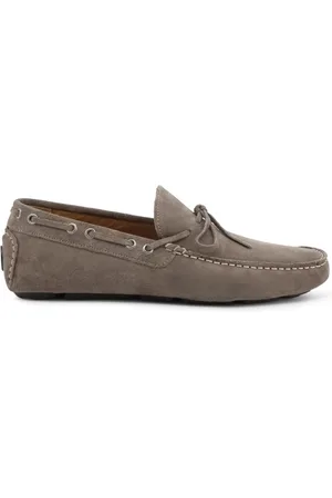 Duca Di Morrone Homme, Chaussures, Brun, Taille: 46 EU Edoardo Suede Taupe Mocassins