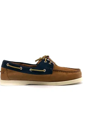 Duca Di Morrone Homme, Chaussures, Brun, Taille: 40 EU Mocassins en daim Santiago Marron/Bleu