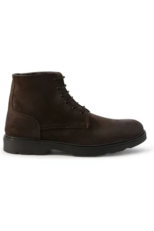 Duca Di Morrone Homme, Chaussures, Brun, Taille: 44 EU Bottines Homme en Daim Marron Foncé