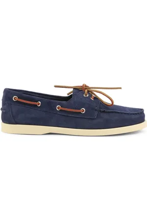 Duca Di Morrone Homme, Chaussures, Bleu, Taille: 42 EU Mocassins en Daim Bleu Collection Printemps/Été