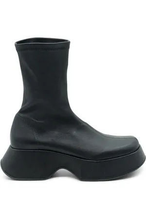 vic matiè Femme, Chaussures, Noir, Taille: 37 EU Mini Boot en Stretch-Nappaleder Noir