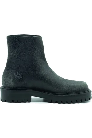 vic matiè Homme, Chaussures, Gris, Taille: 43 EU Bottes de Motard Grises